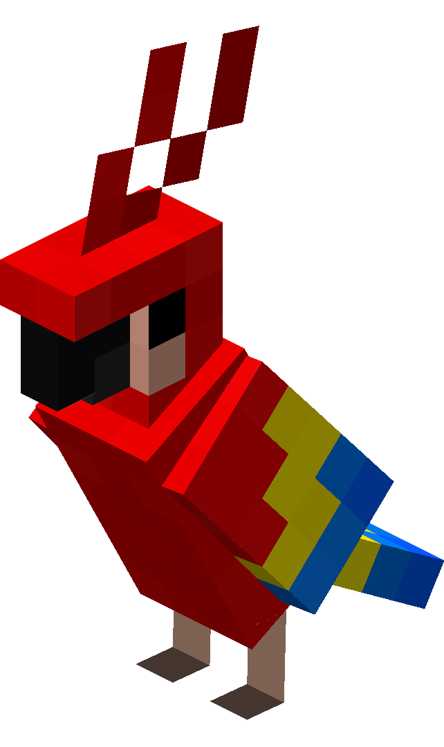 Попугай в Minecraft